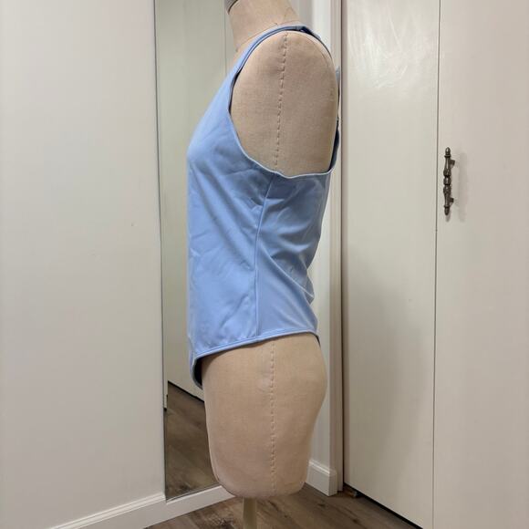 NWT Forever 21 Women's Blue Contour Sculpt Raceback Tank Bodysuit XL - Picture 2 of 6